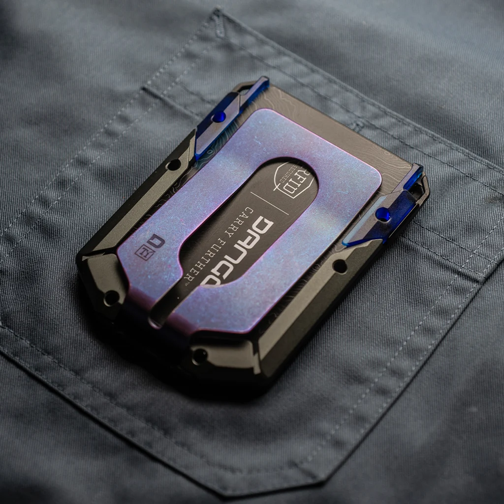 M4 Special Edition Maverick™ Rail Wallet with Burple Anodized Titanium Money Clip - Image 5