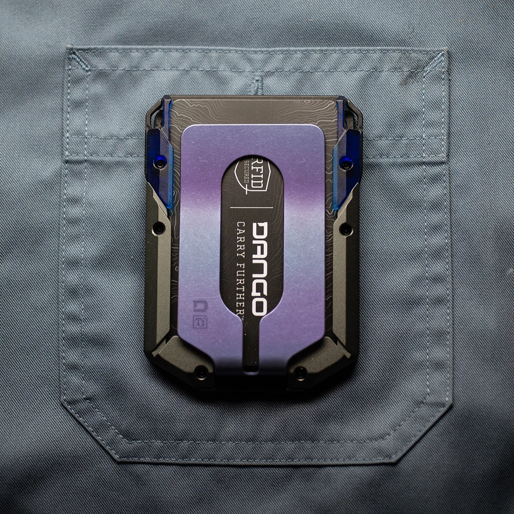 M4 Special Edition Maverick™ Rail Wallet with Burple Anodized Titanium Money Clip - Image 7