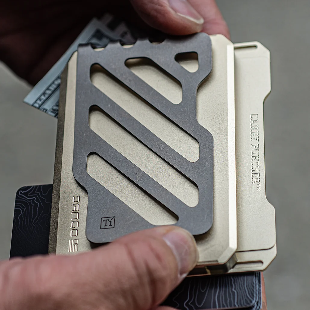 SK1 Special Edition Champagne Gold Slide Kick Wallet - Image 10