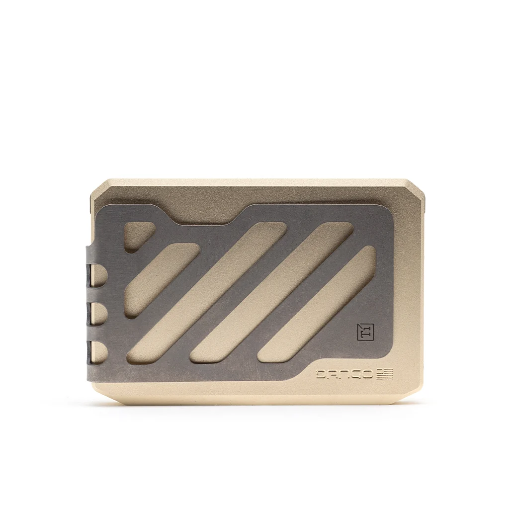 SK1 Special Edition Champagne Gold Slide Kick Wallet - Image 5